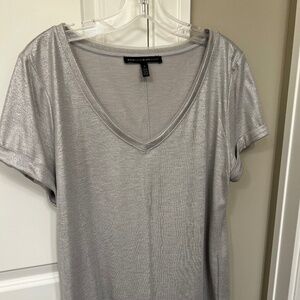 WHBM Metallic Silver T Large